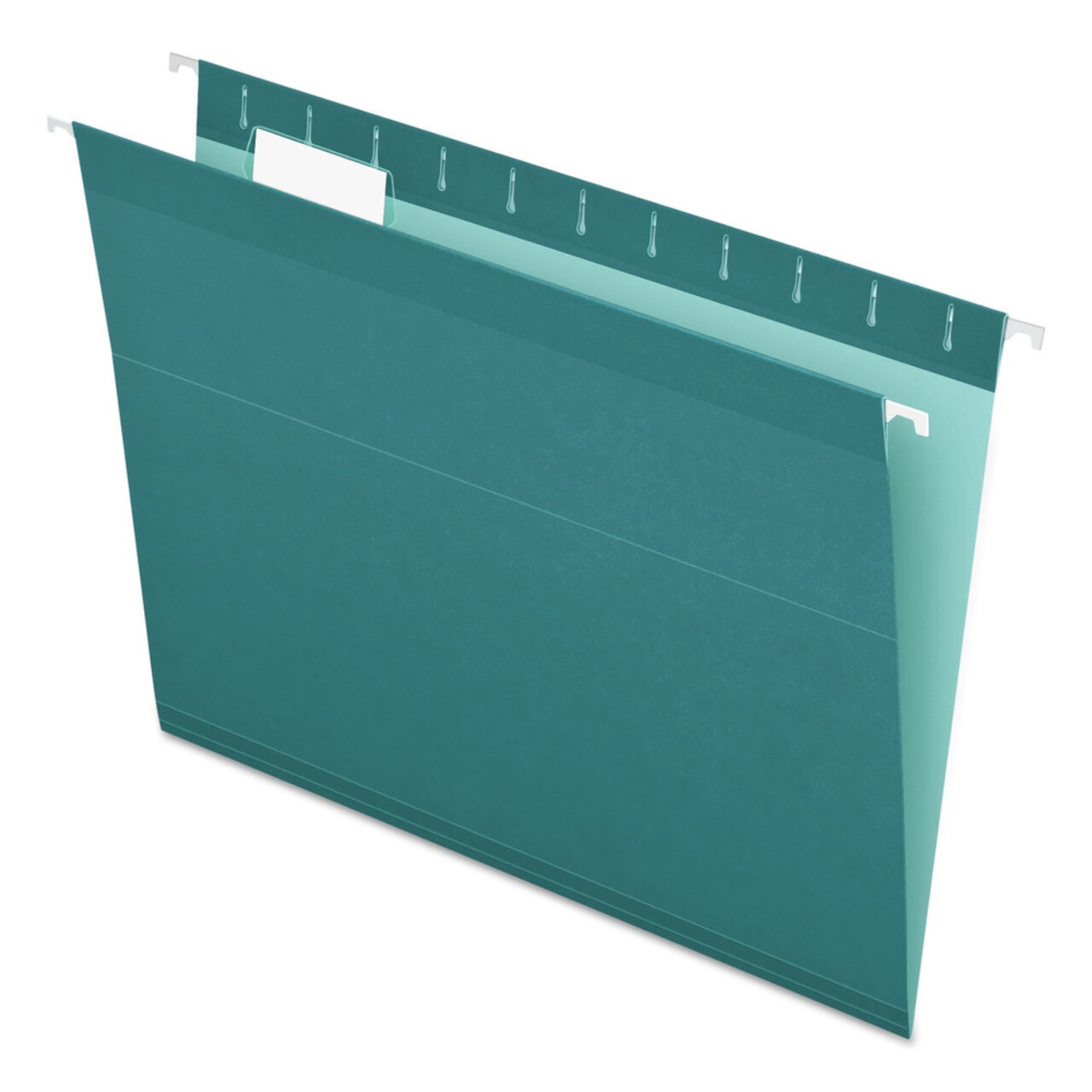 Pendaflex 1/5-Cut Tabs Letter Size Colored Reinforced Hanging Folders - Teal (25/Box)